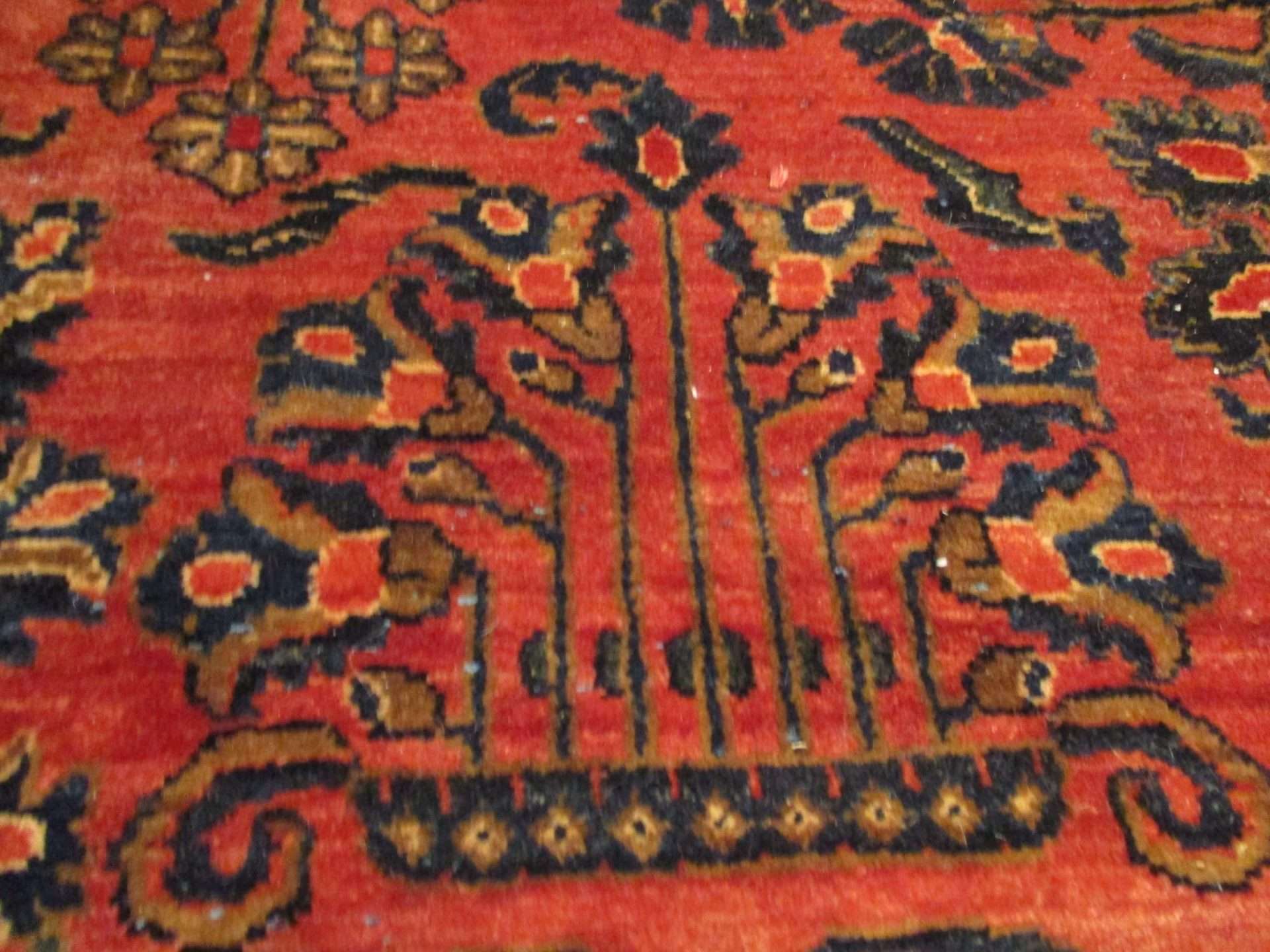 #7436 Mahajaran Sarouk Persian Antique Rug 8'10" X 11'7" - Image 4