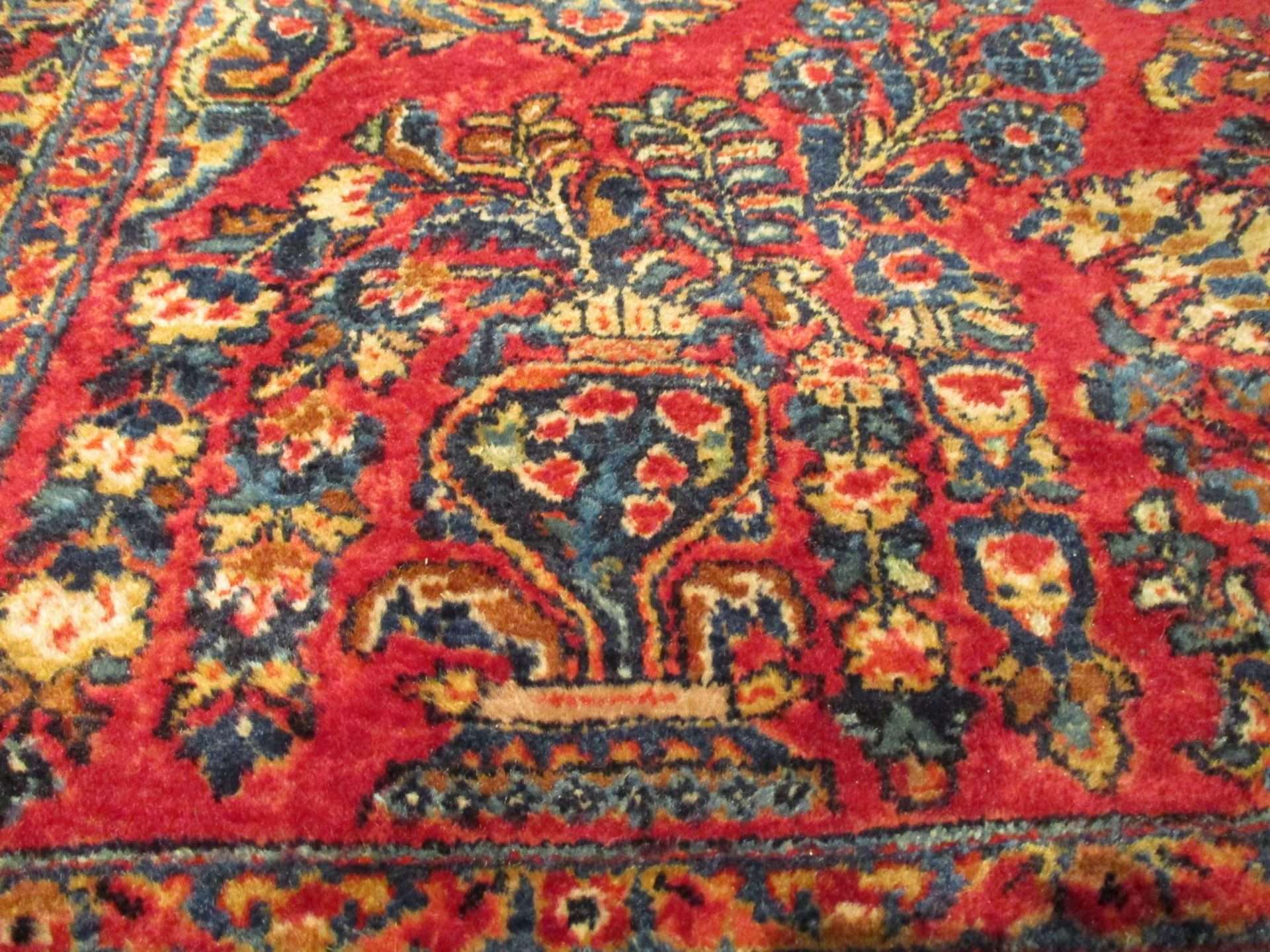 #7454 Sarouk Antique Persian Rug 8'8" X 12'4" - Image 3