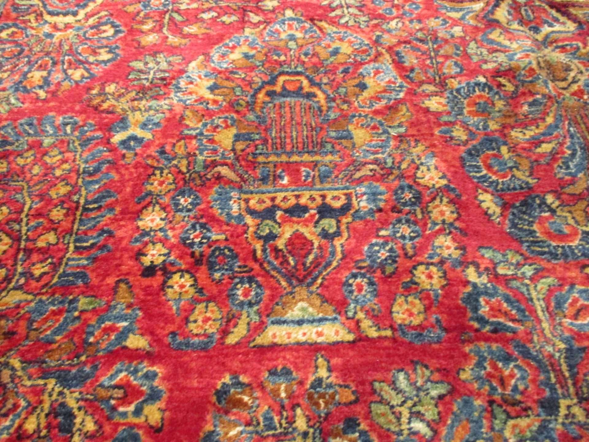 #7454 Sarouk Antique Persian Rug 8'8" X 12'4" - Image 4