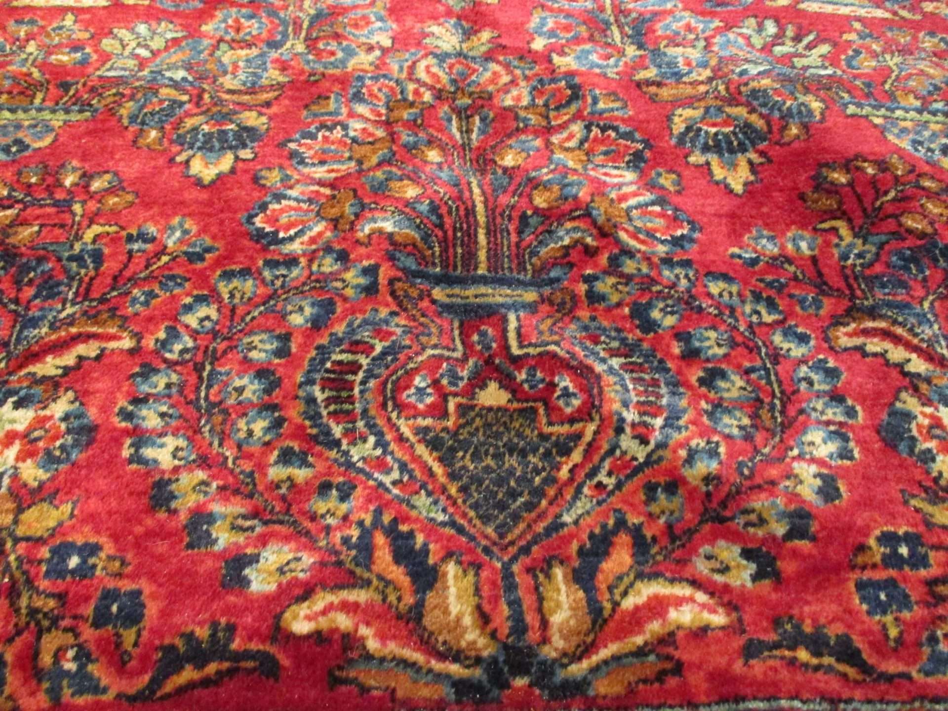 #7454 Sarouk Antique Persian Rug 8'8" X 12'4" - Image 5