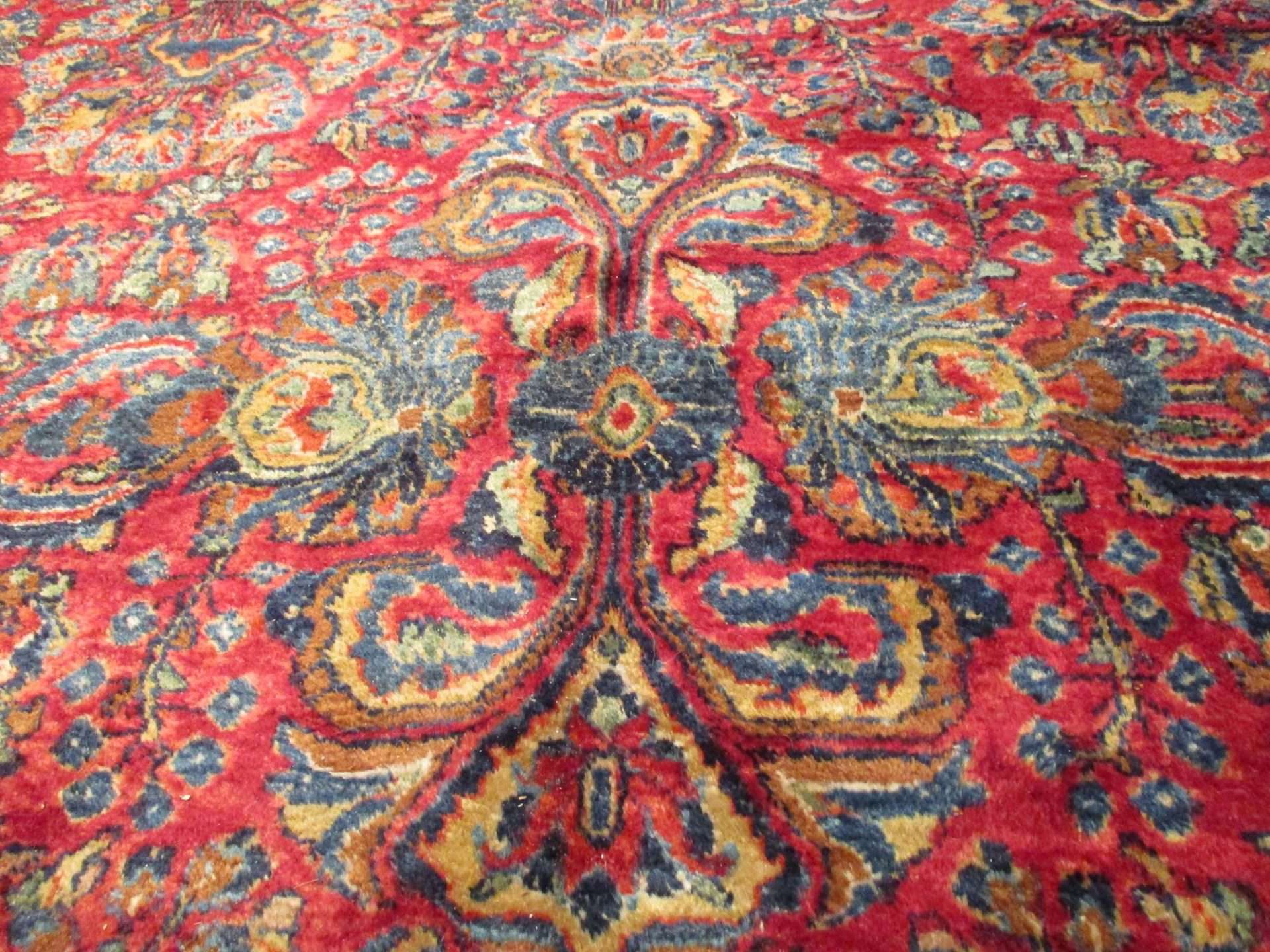 #7454 Sarouk Antique Persian Rug 8'8" X 12'4" - Image 6