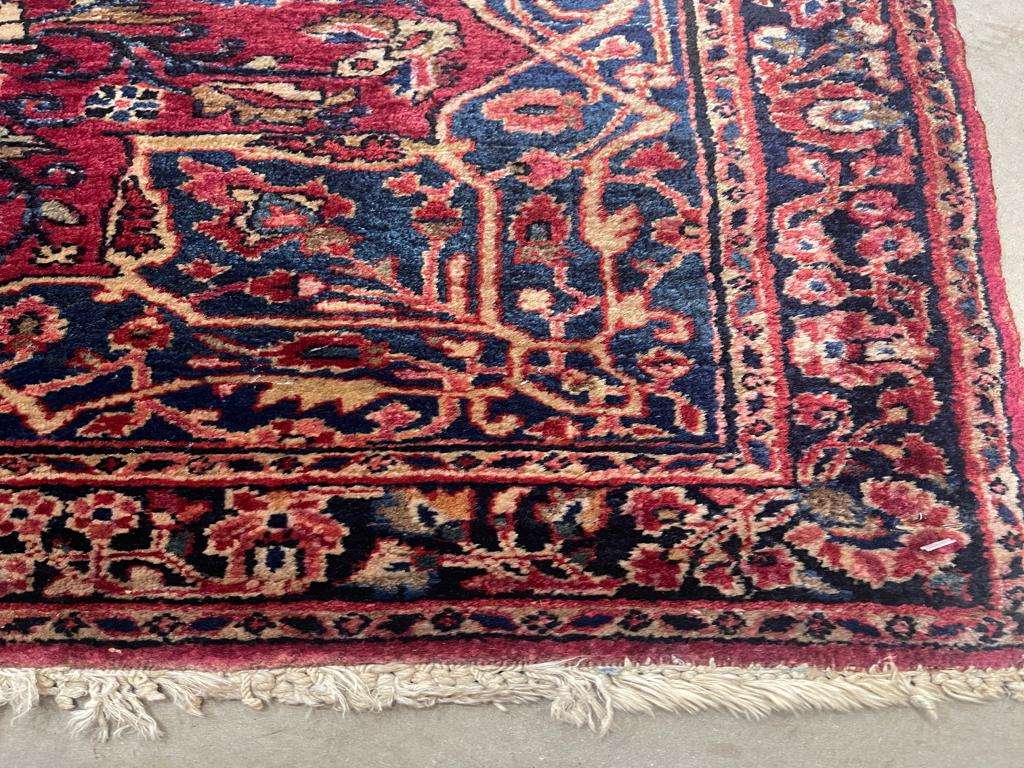 #7476 Sarouk Antique Persian Rug 4'2" x 6'6" - Image 11