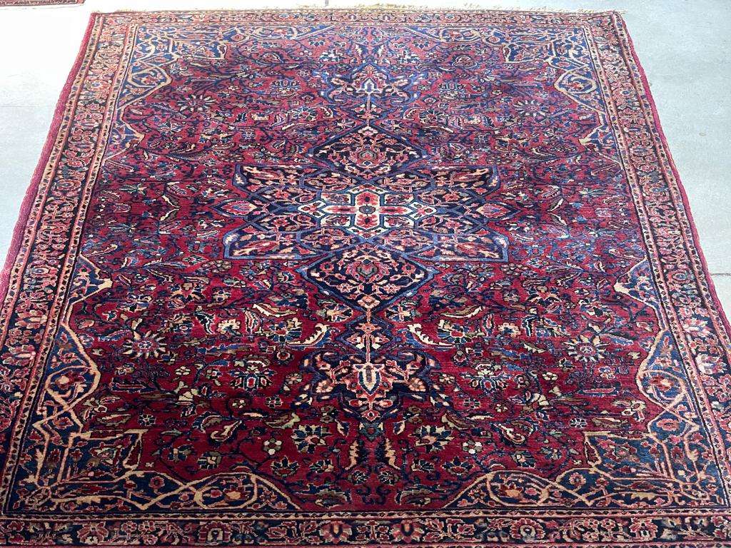 #7476 Sarouk Antique Persian Rug 4'2" x 6'6" - Image 2