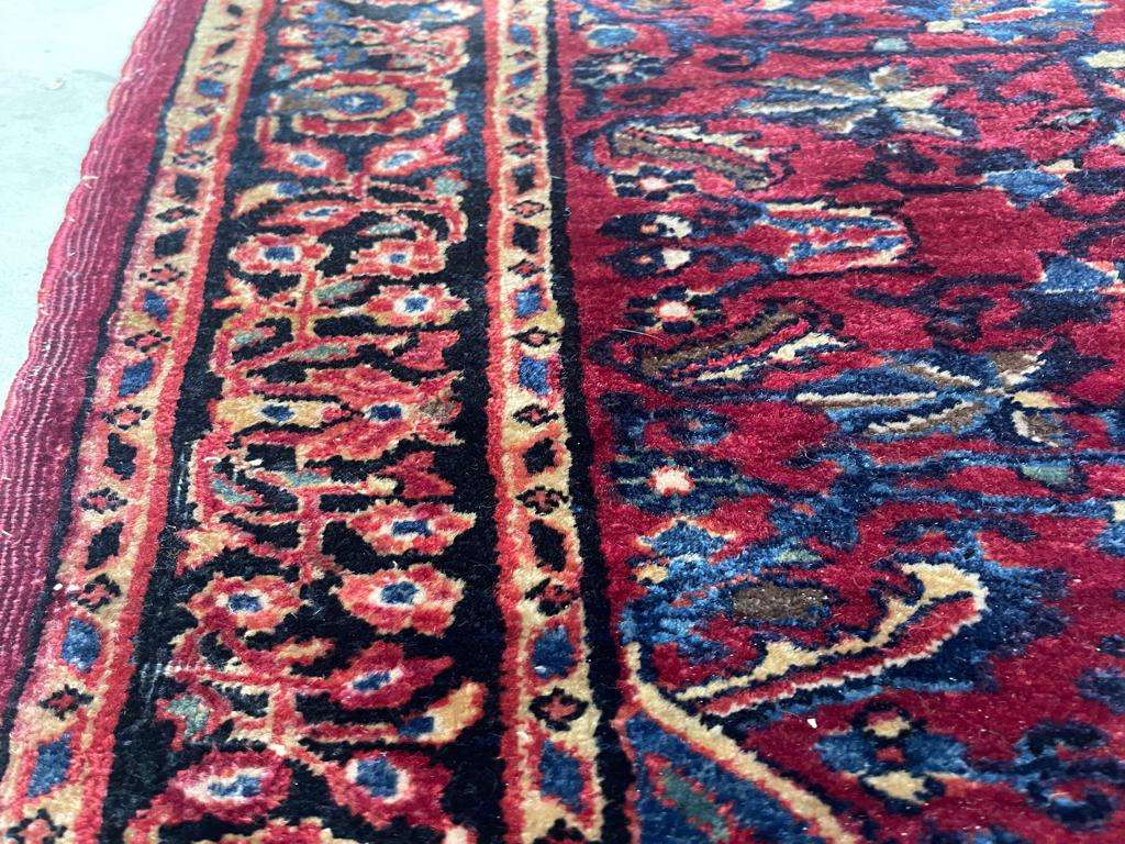 #7476 Sarouk Antique Persian Rug 4'2" x 6'6" - Image 6