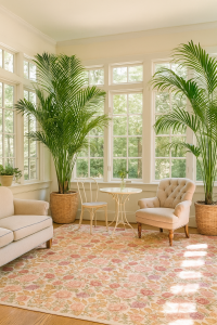 Needlepoint rug in room image
