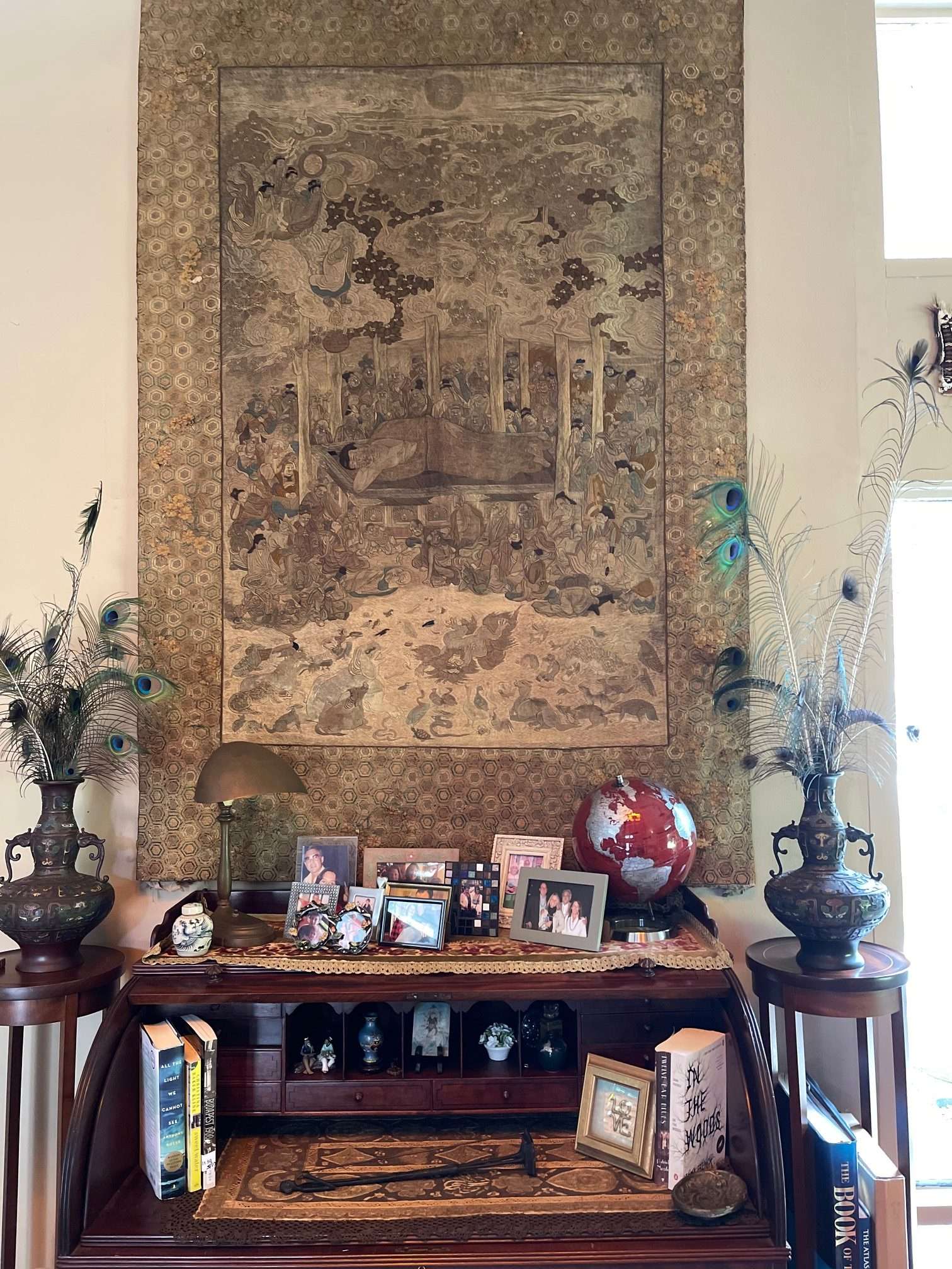 tapestry in room