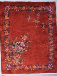 red nichols chinese deco rug