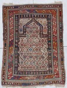 Image Shirvan prayer rug dated 1818