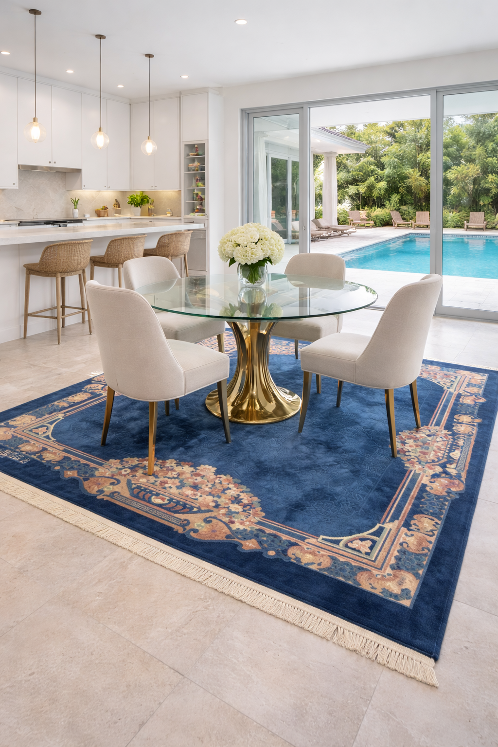 9x10 ft peking chinese rug image in room
