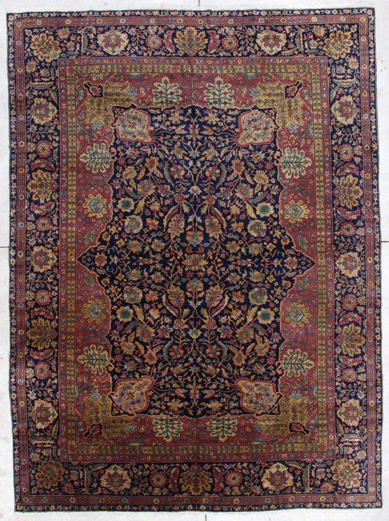 antique Agra carpet from India 19th century