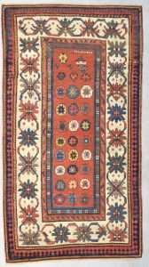 antique Caucasian Kazak oriental Rug image